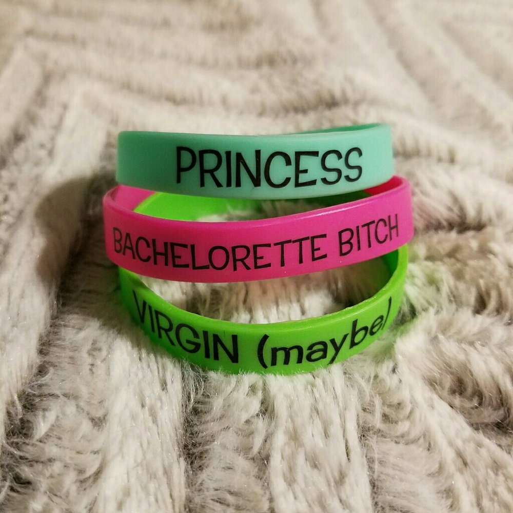 Set of 3 Rubber Bracelets